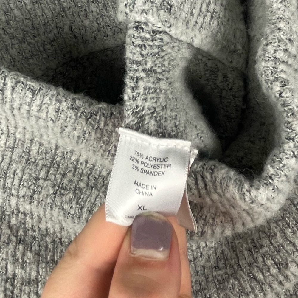 Gabrielle Union New York & Company Grey High Rise Sweater Wide Leg Lounge Pants - Picture 10 of 11